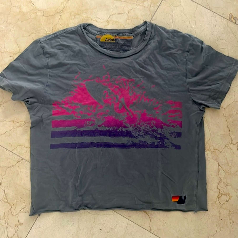 Aviator Nation T Shirt grey